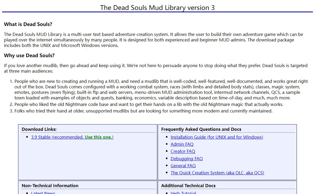Dead Souls Mudlib