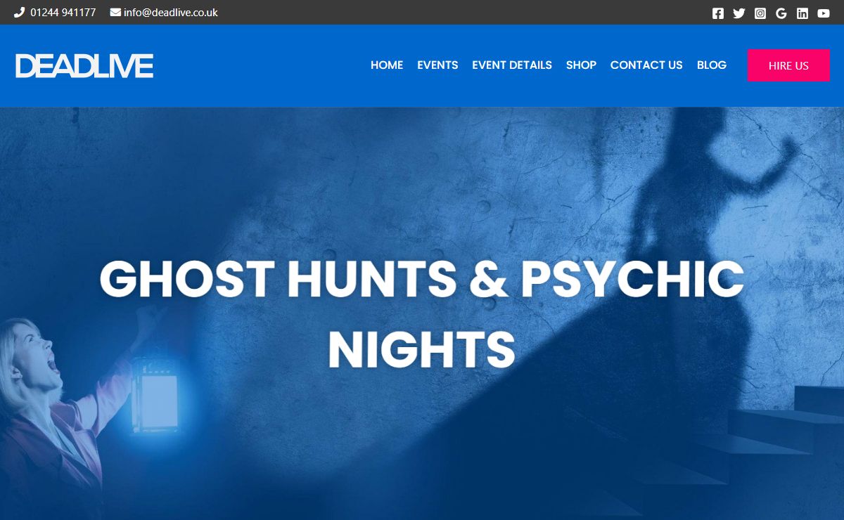 Ghost Hunts & Psychic Nights | DeadLive Events UK