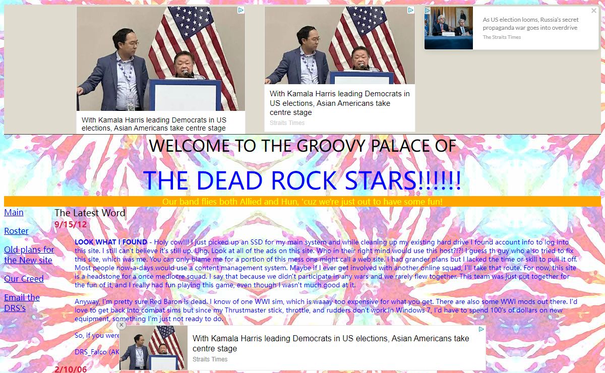 Dead Rock Stars - A Red Baron 3D group.