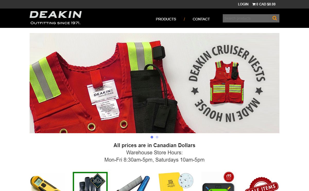DEAKIN INDUSTRIES | MINING & OUTDOOR EQUIPMENT | HOME