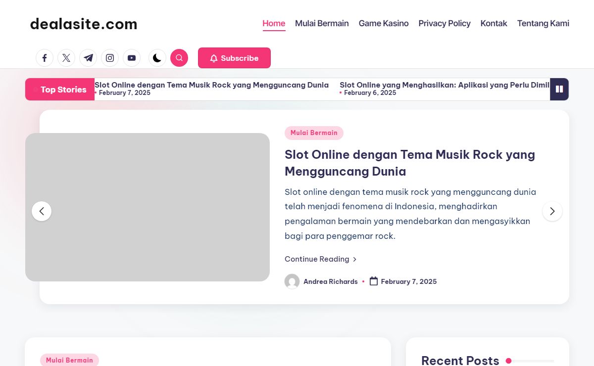 dealasite.com – Jadilah Pemenang Kasino Online Setiap Hari Bersama Kami