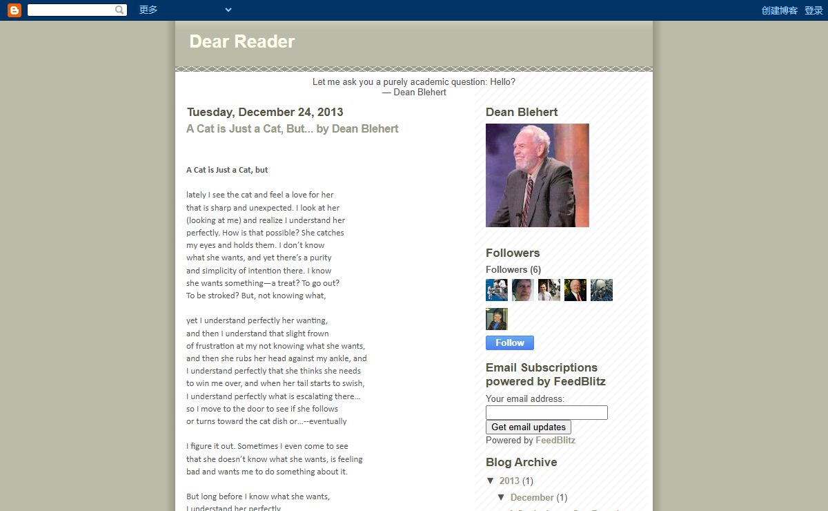 Dear Reader