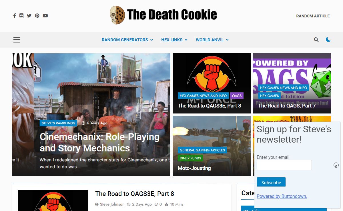 The Death Cookie – The Hex Games Blog