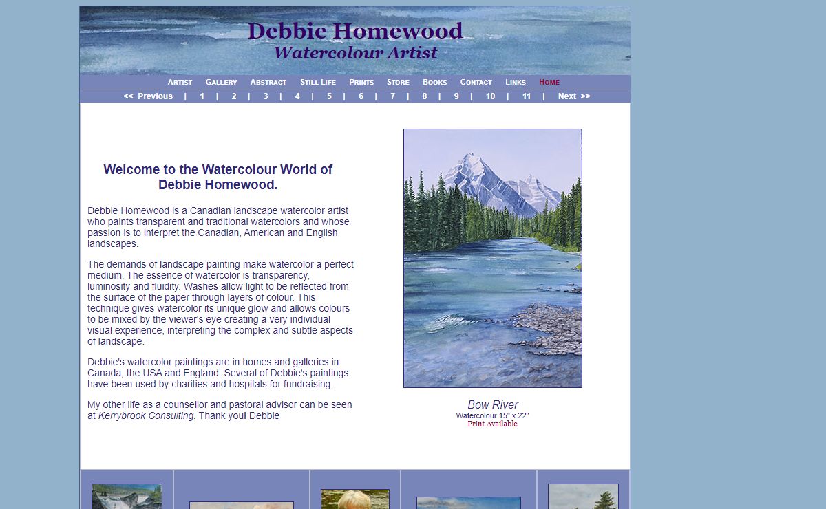 Debbie Homewood, Canadian watercolor landscape artist