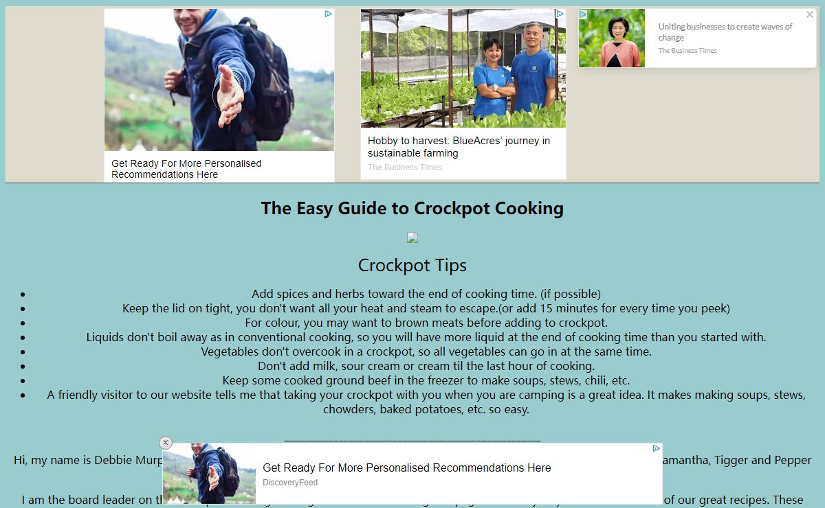 The Easy Guide to Crockpot Cooking