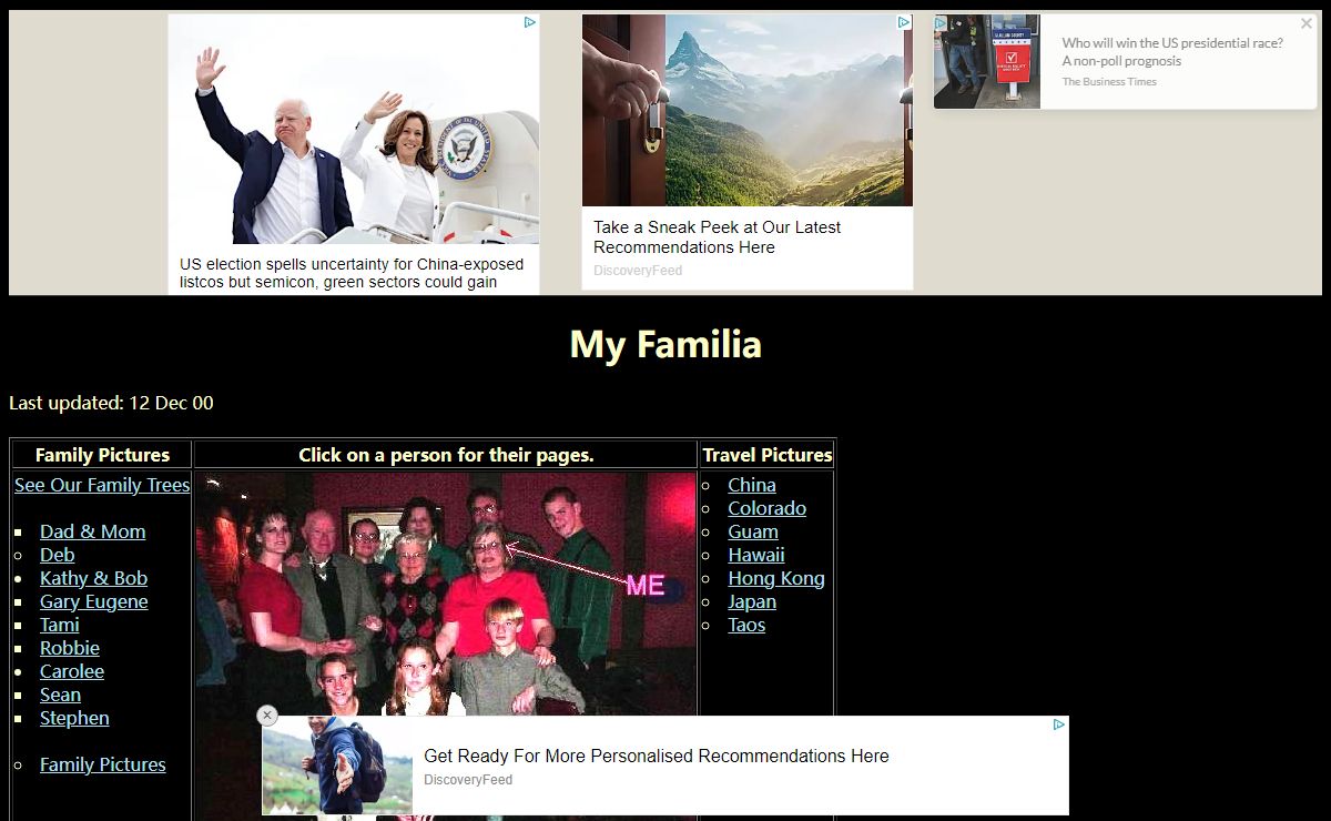 Deb's Family and Travels