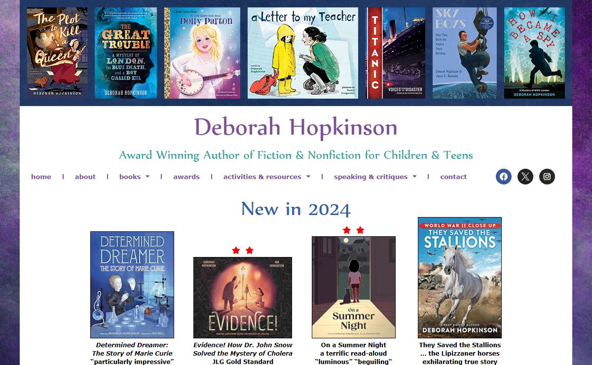 Home - Deborah Hopkinson