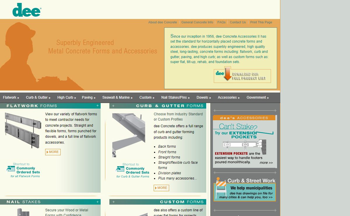 dee Concrete | flatwork, curb and gutter, paving forms and more