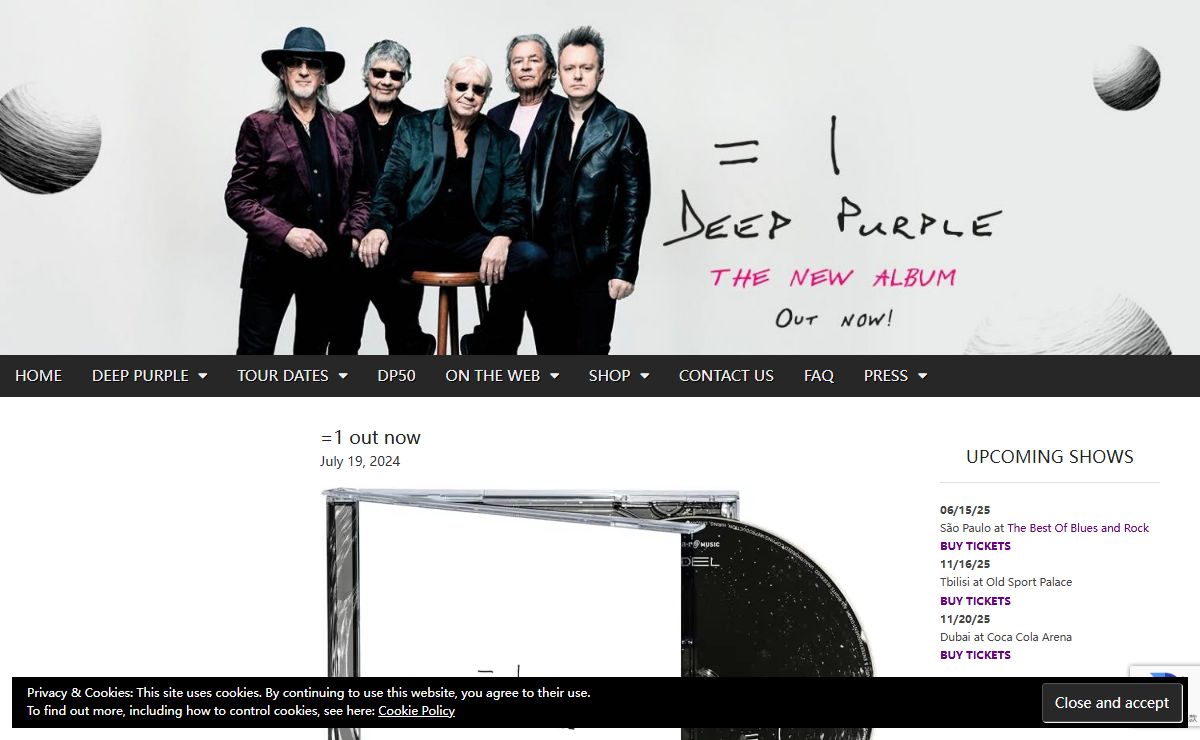 Deep Purple – Official Site – For press, promoters and fans.
