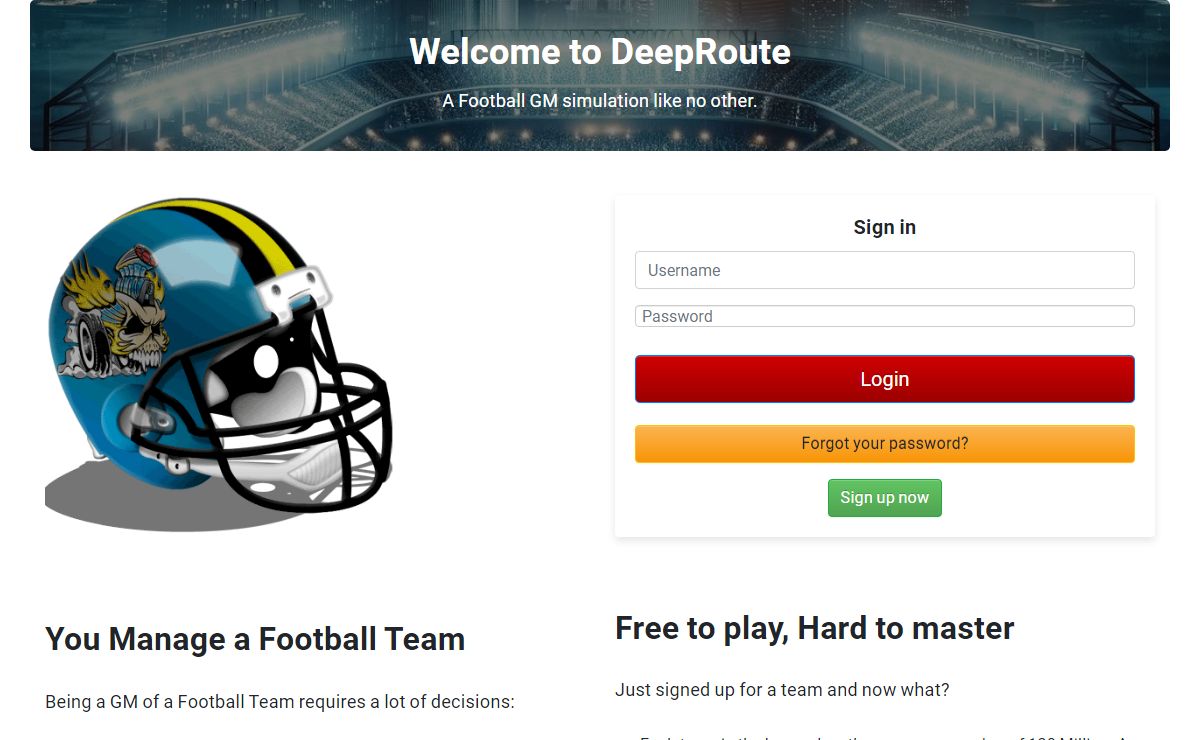 DeepRoute: Football GM