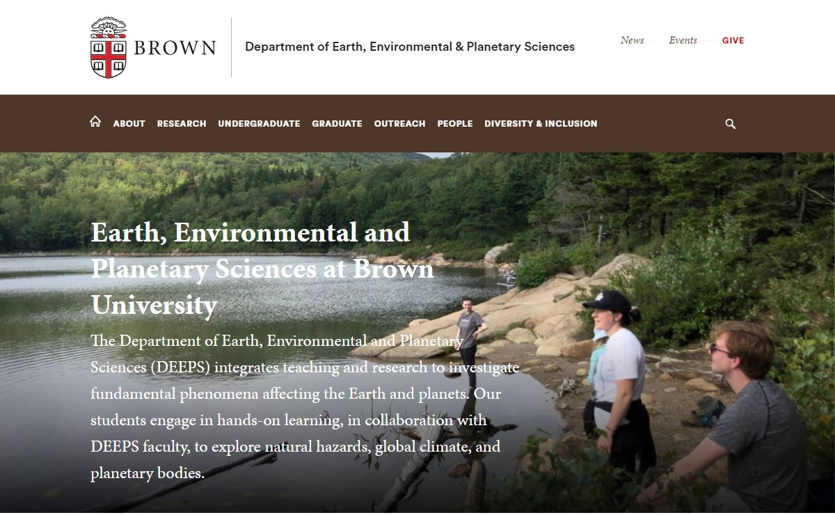 Department of Earth, Environmental & Planetary Sciences | Brown University