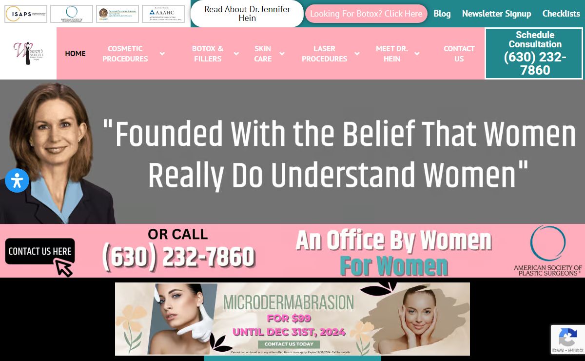 Cosmetic Surgery Naperville, IL | Women's Institute Cosmetic Laser