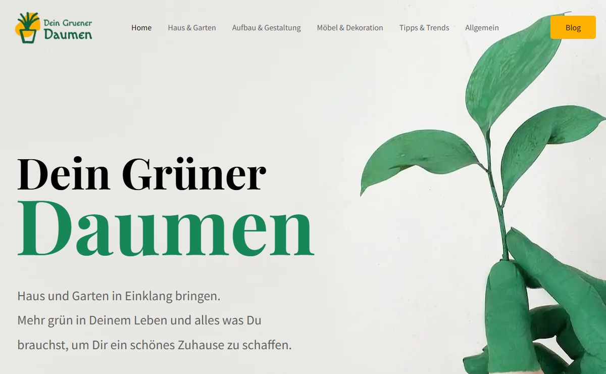 Home - Dein grüner Daumen