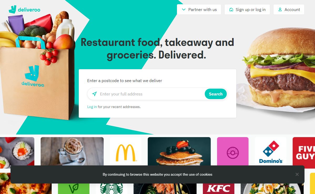 Deliveroo - Takeaway Food Delivery from Local Restaurants & Shops