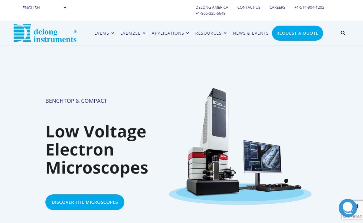 Benchtop & Compact Low Voltage Electron Microscopes | Delong America