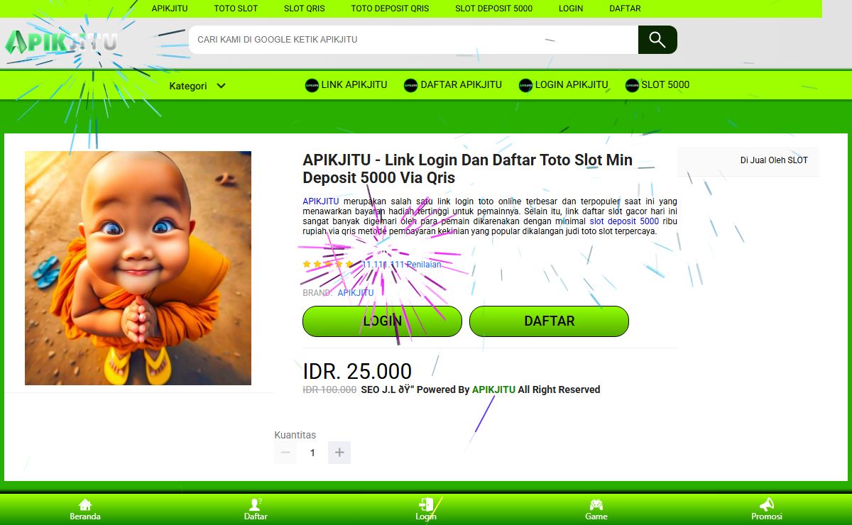 APIKJITU - Link Login Dan Daftar Toto Slot Min Deposit 5000 Via Qris