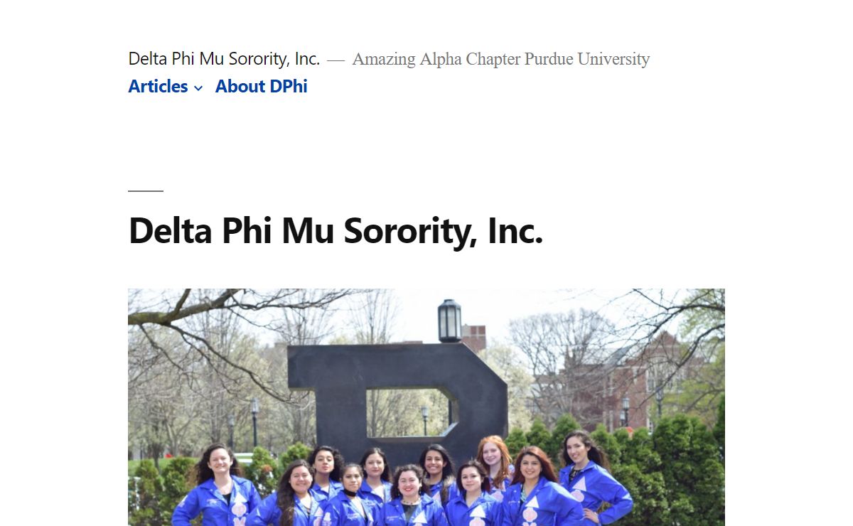 Delta Phi Mu Sorority, Inc. - Delta Phi Mu Sorority, Inc.