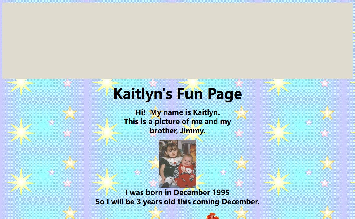 Kaitlyn's Fun Homepage