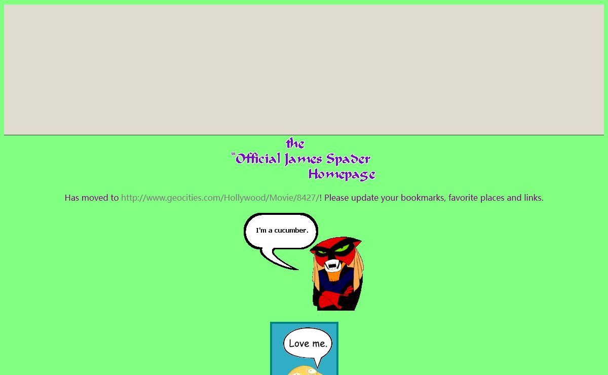 The un0fficial James Spader Homepage
