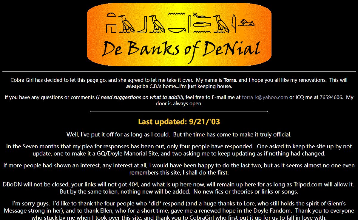 De Banks of DeNial