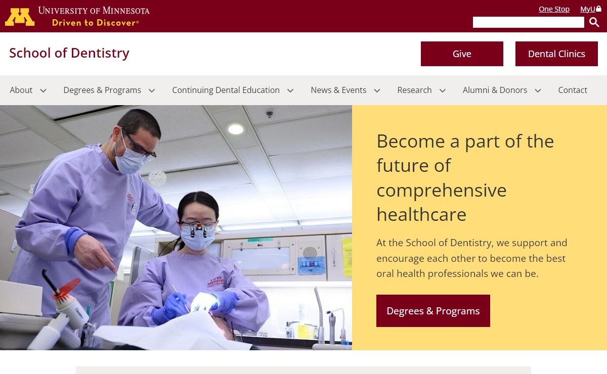 University of Minnesota School of Dentistry