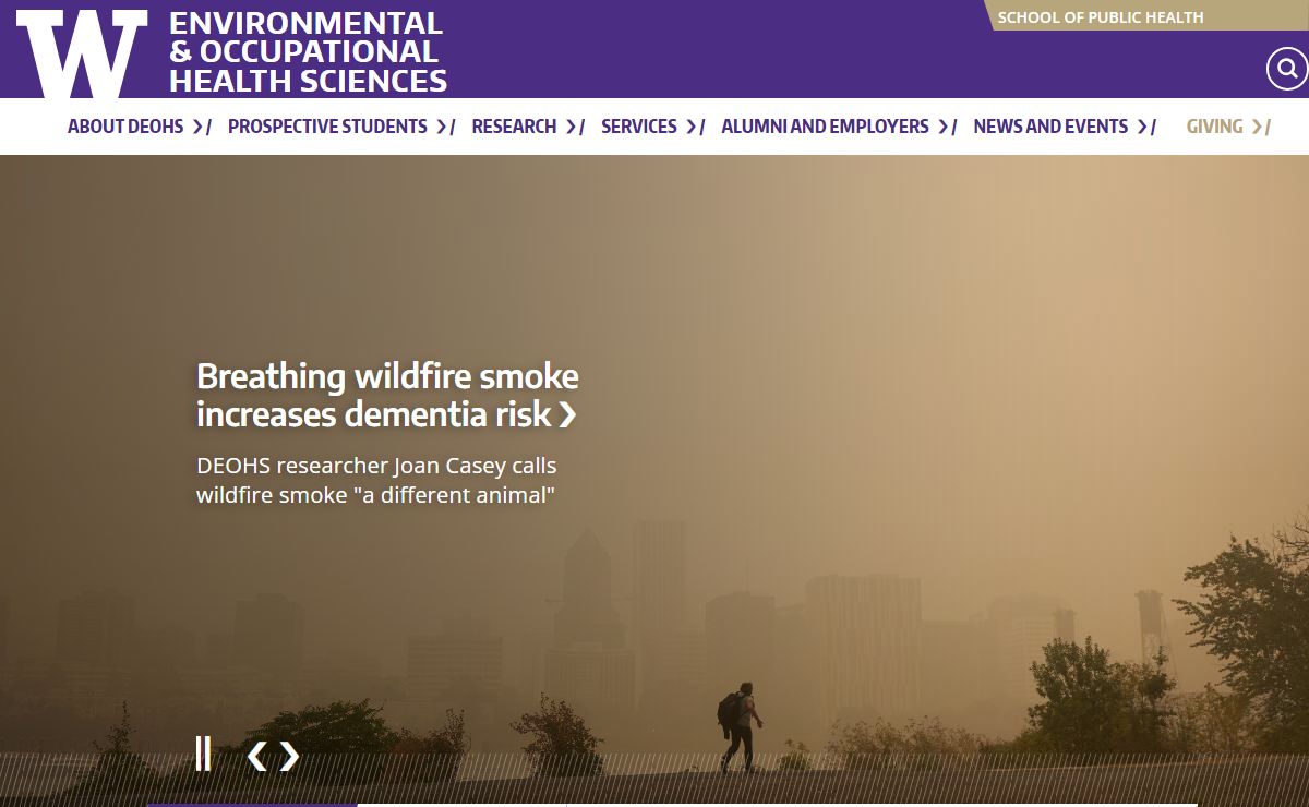DEOHS Home | Environmental & Occupational Health Sciences