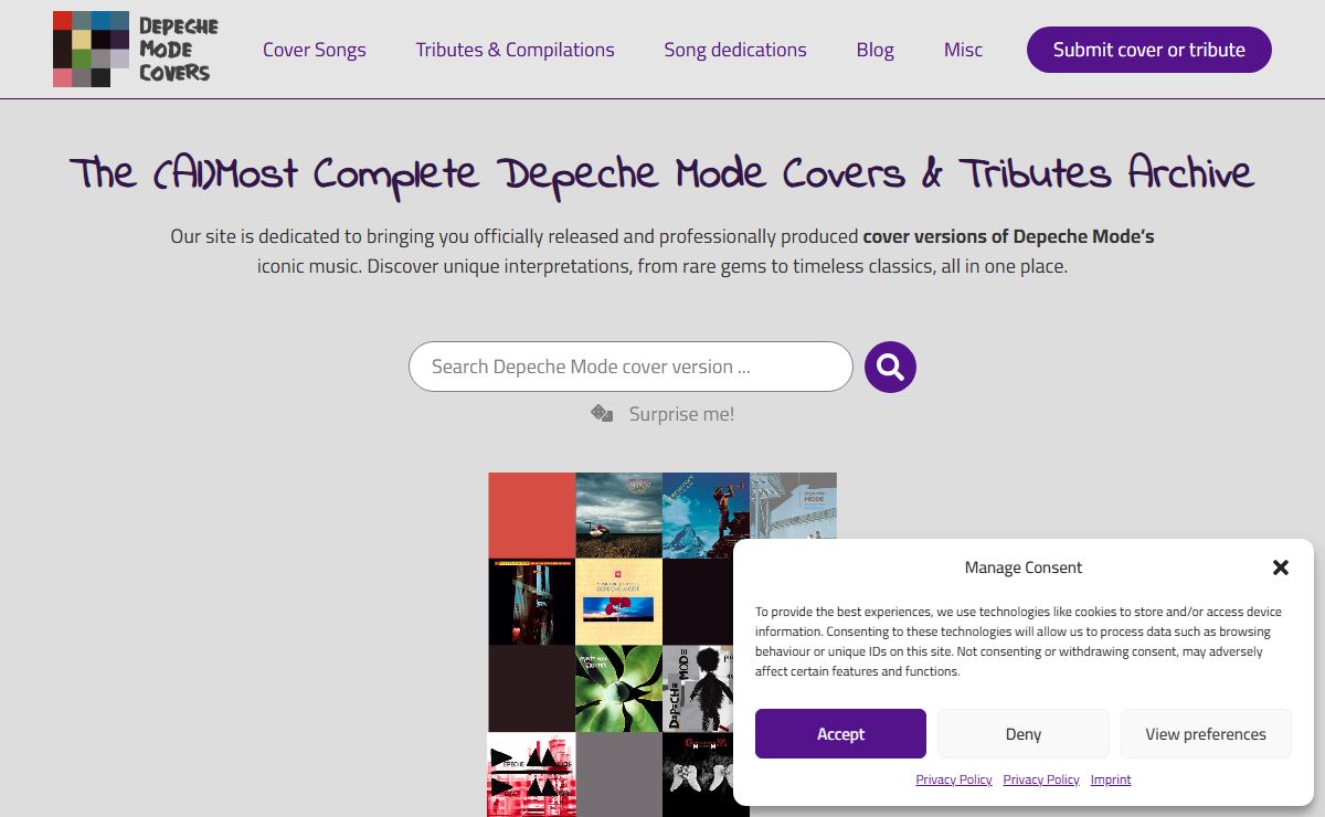 The (Al)Most Complete Depeche Mode Covers & Tributes Archive | Depeche Mode Covers And Tributes