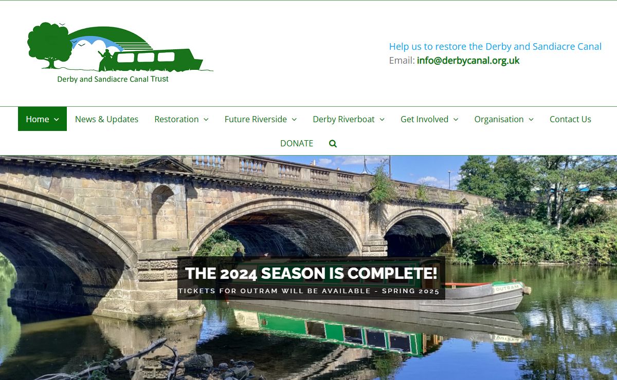Derby and Sandiacre Canal Trust – Help to restore Derby and Sandiacre Canal