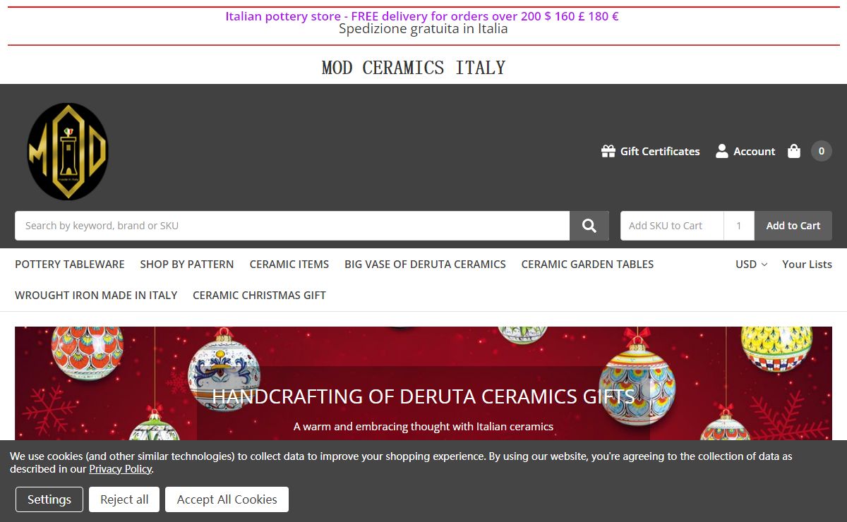 DERUTA CERAMICS|MOD CERAMICS|POTTERY FOR SALE|DERUTA POTTERY