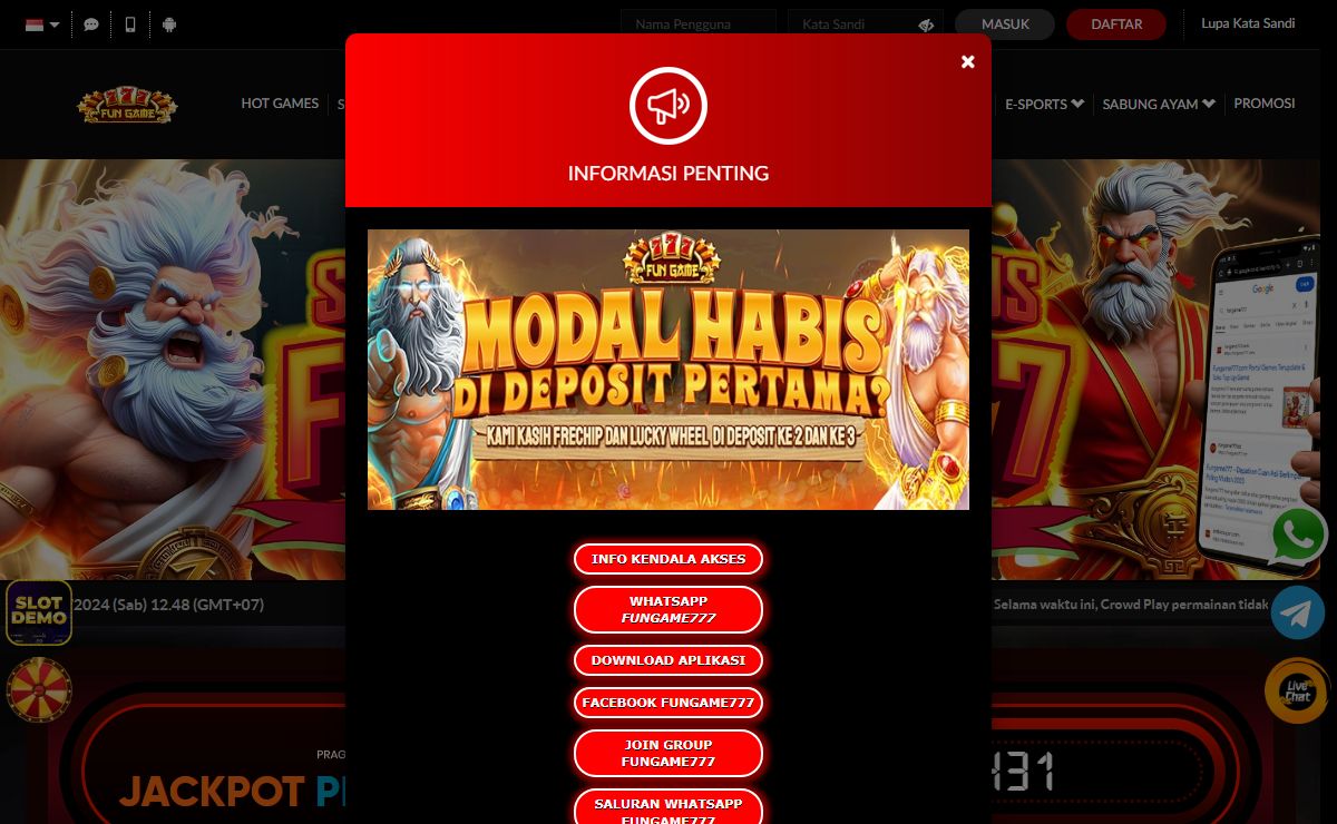 FUNGAME777: Situs Raja Slot Gacor Link Terbaru Slot Online 2024 Hari Ini