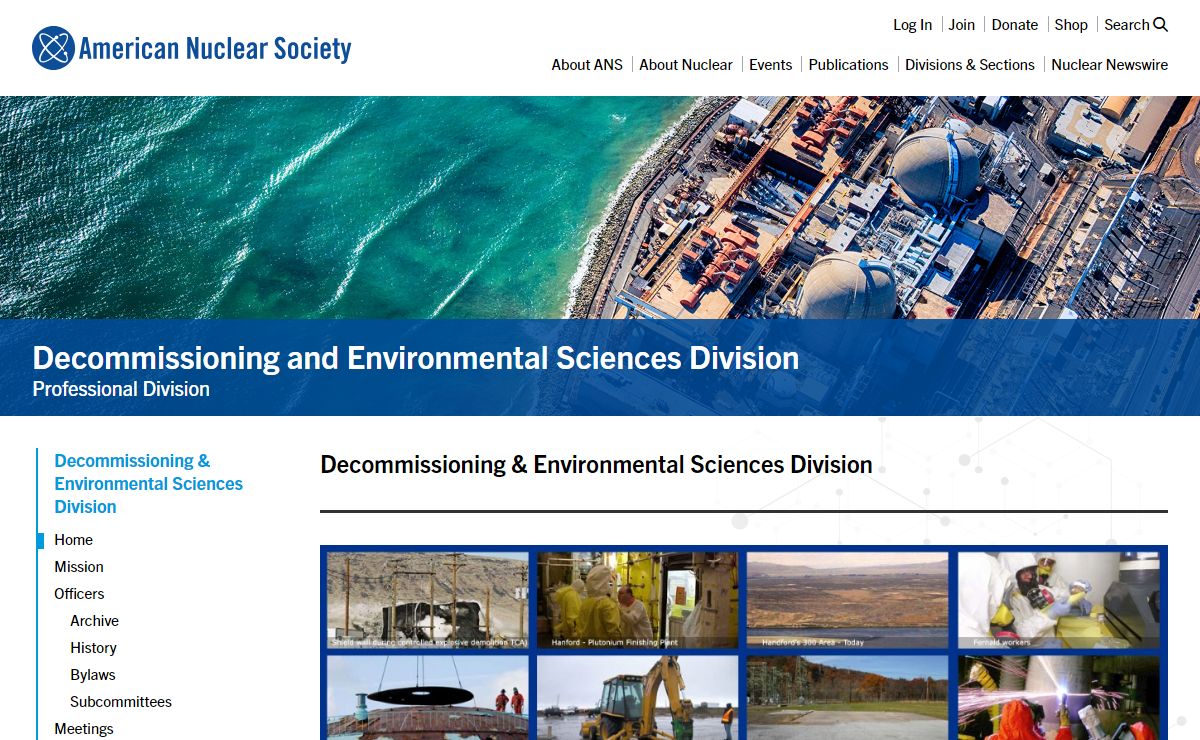 Home -- Decommissioning and Environmental Sciences Division