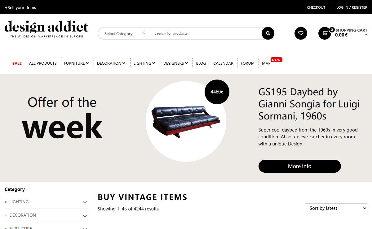 Buy vintage items - Design Addict