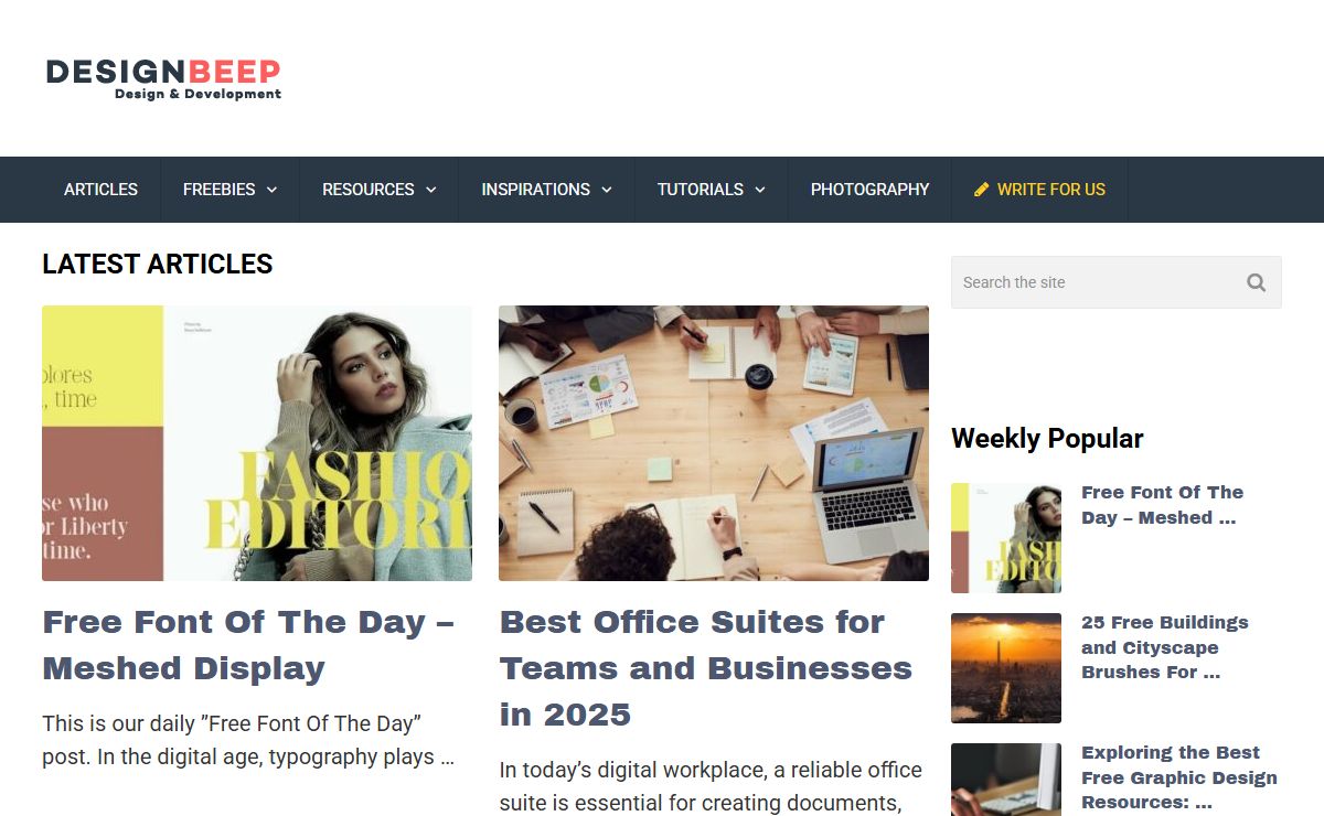 Free Design & Development Resources | DesignBeep
