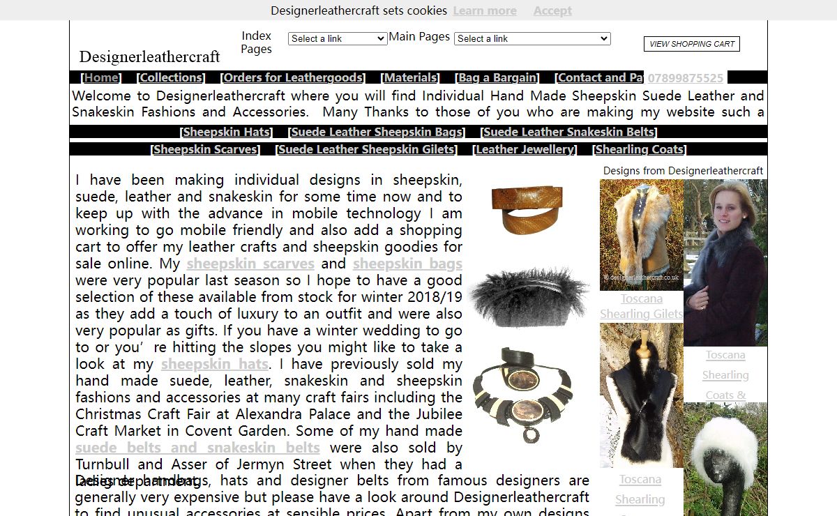 Individual Sheepskin Suede Leather and Snakeskin Fashions and Accessories