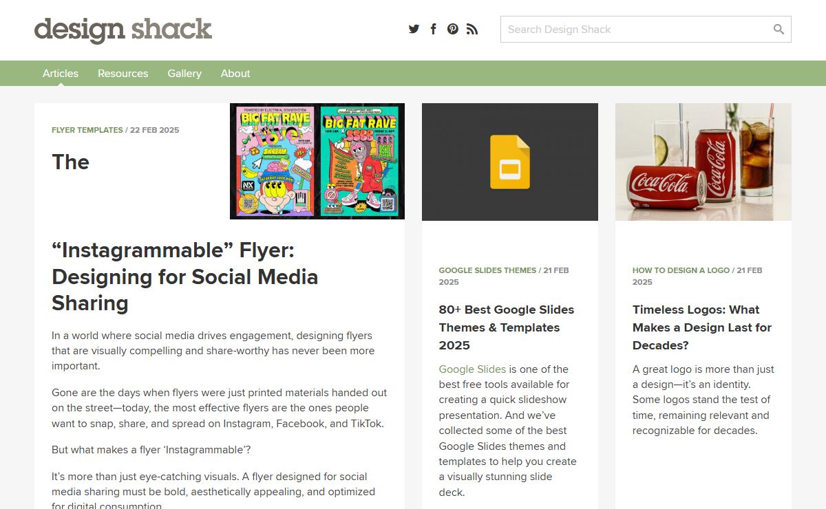 Design Articles, Inspiration & Resources | Design Shack