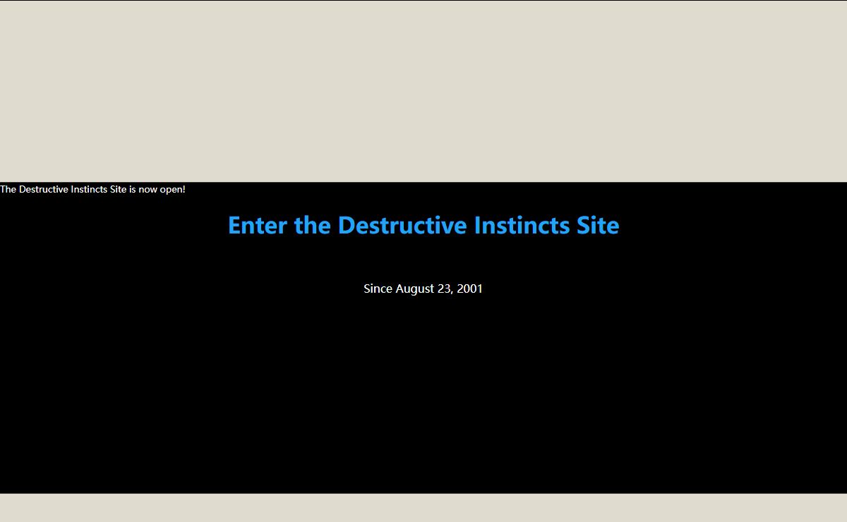 Destructive Instincts--Welcome!