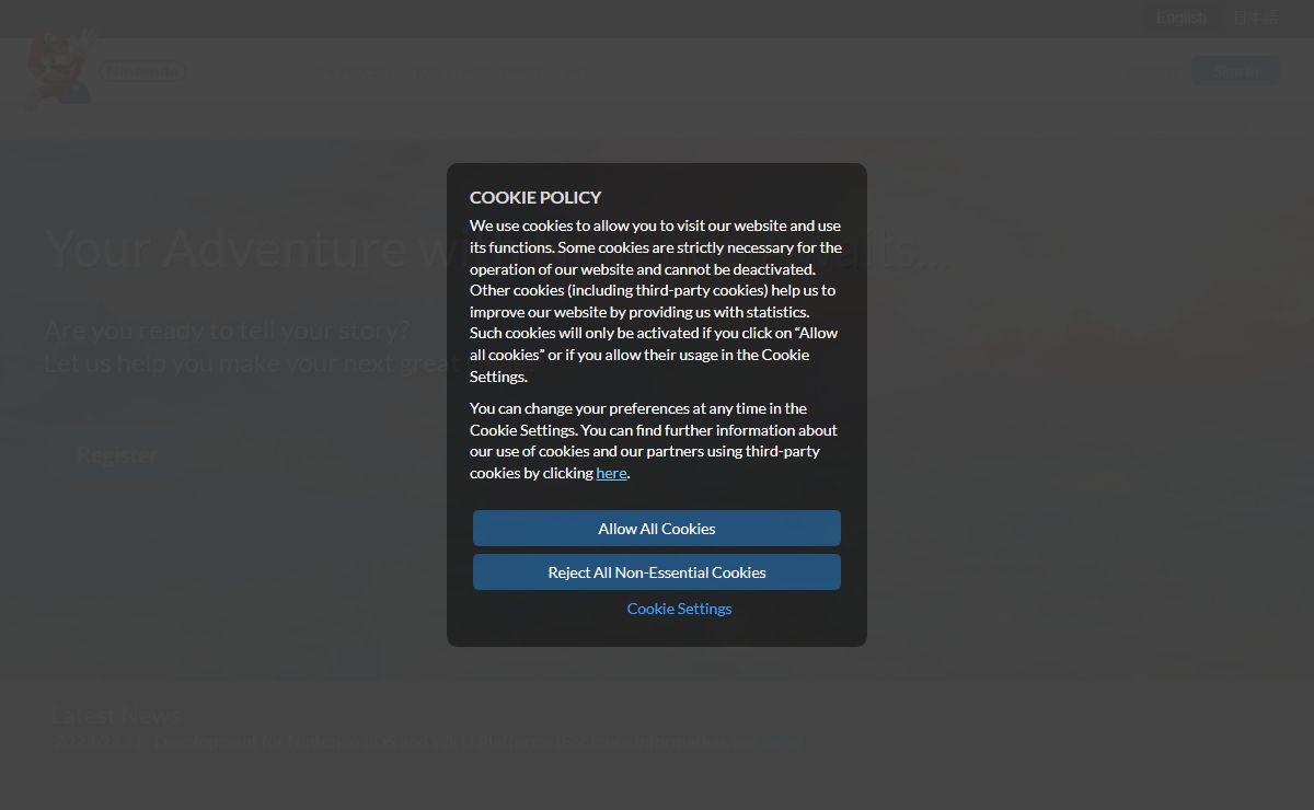 Homepage - Nintendo Developer Portal