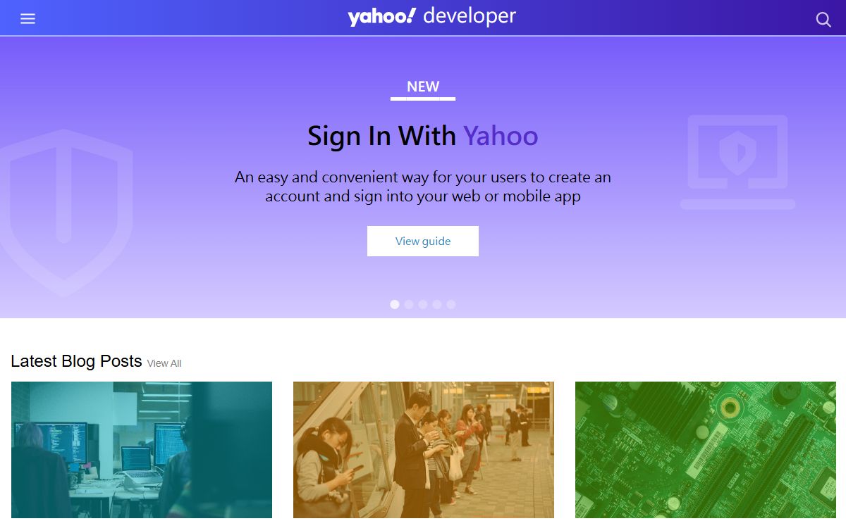 Yahoo Developer Network