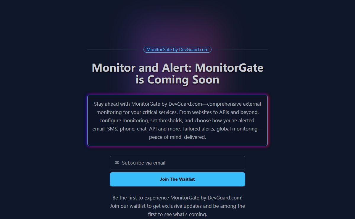 Tailored Alerts and Comprehensive Website Monitoring