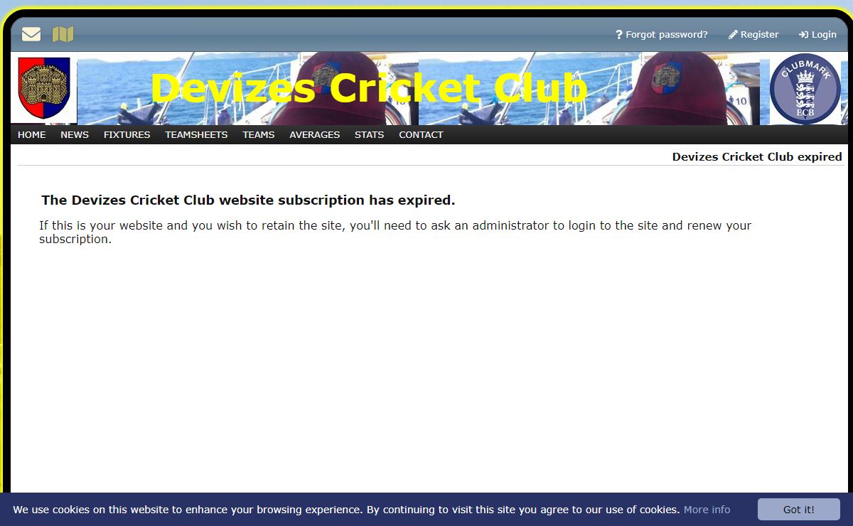 Devizes Cricket Club expired