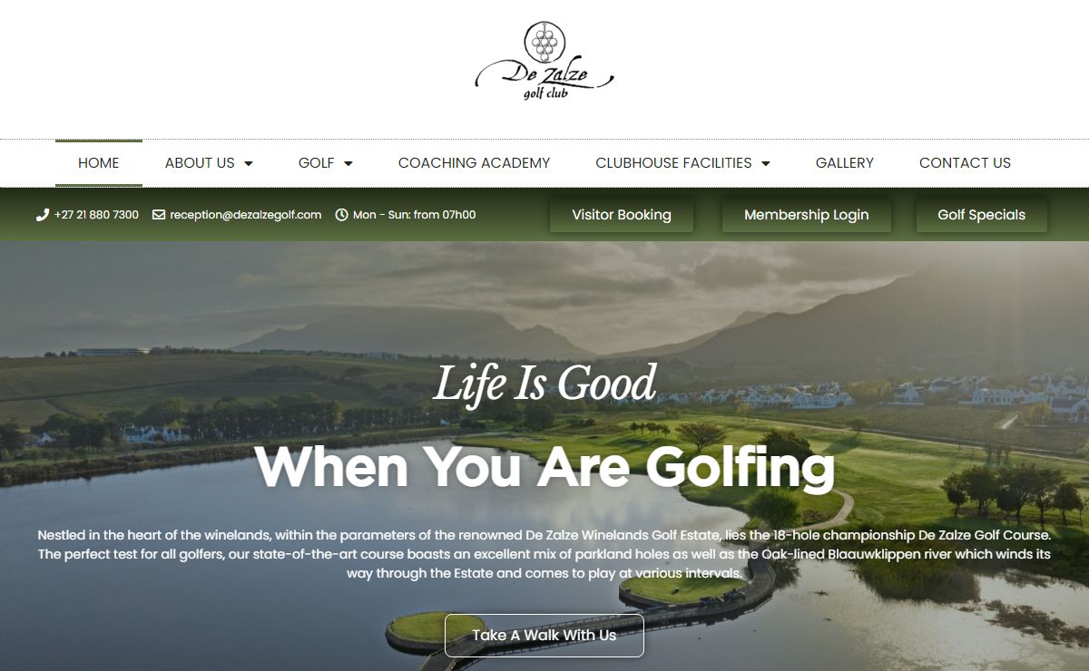 HOME - De Zalze Golf Club De Zalze Golf Club