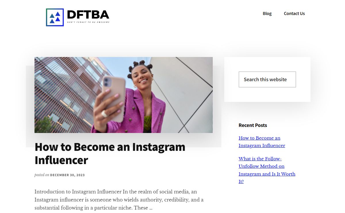 DFTBA - Your Guide to Digital Influence
