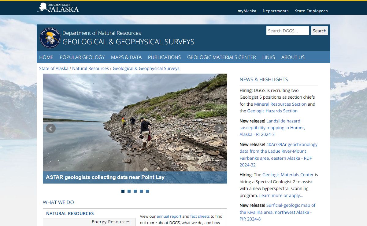 Alaska Division of Geological & Geophysical Surveys