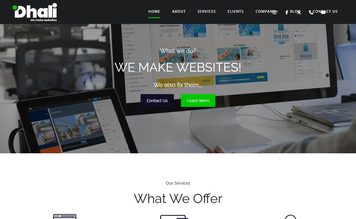 Front Page - Dhali