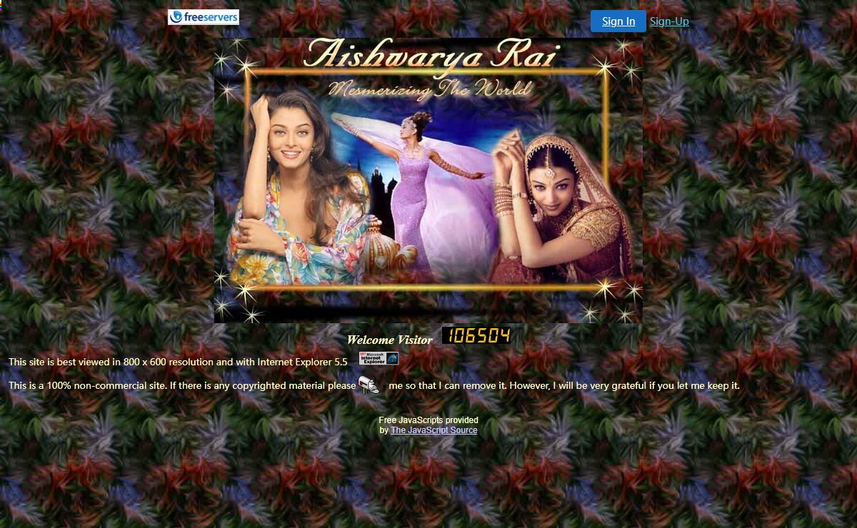 Aishwarya Rai - Mesmerizing the World : Home