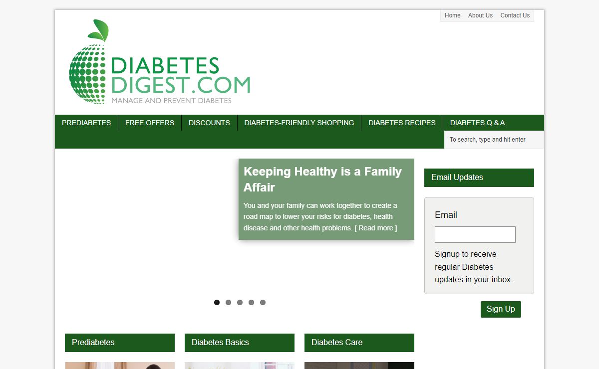 Home - Diabetic recipes, free diabetes magazine & more!