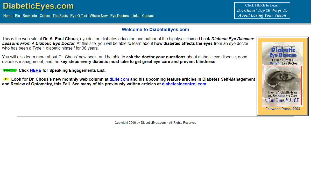 DiabeticEyes.com - Home Page