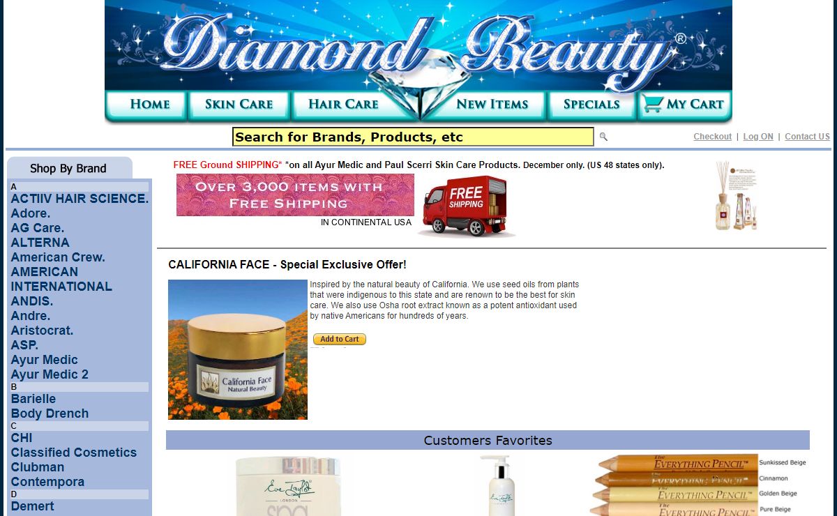 Diamond Beauty Supply for Paul Scerri,Prive, Philip Kingsley, Fleurs de France,Ayur Medic,Joe Blasco,Ces Cheveux,Intaglio-Etiology,Scentual Expressions,Helen of Troy,Babyliss Pro