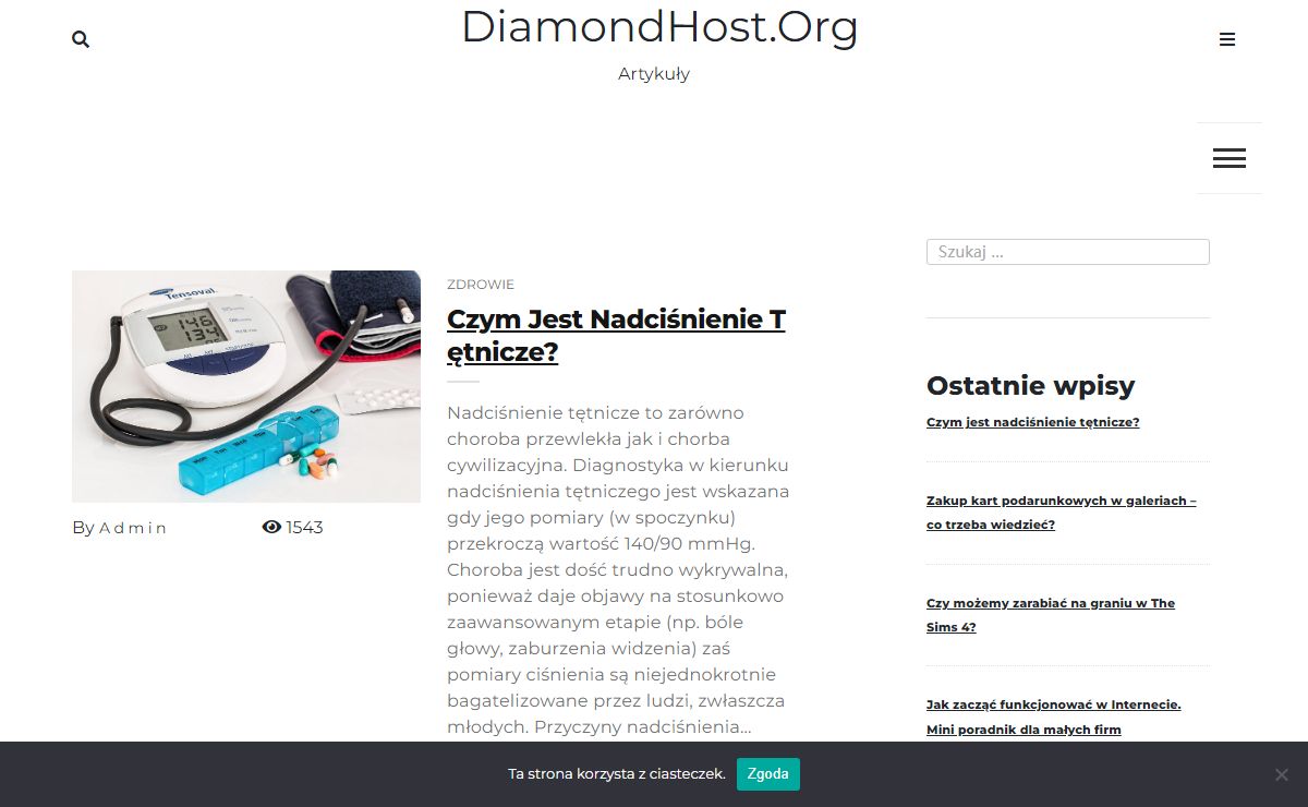 DiamondHost.org – Artykuły