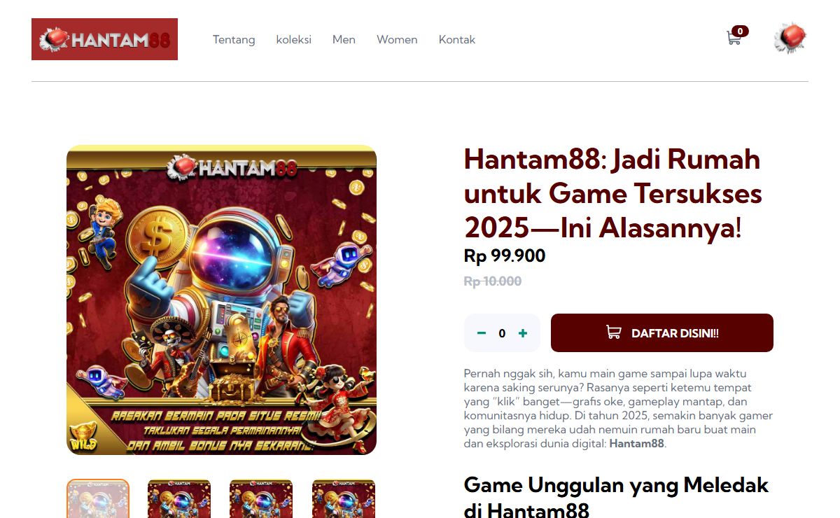 Hantam88: Jadi Rumah untuk Game Tersukses 2025—Ini Alasannya!